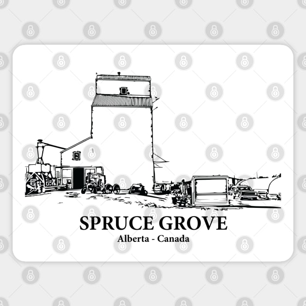 Spruce Grove - Alberta Magnet by Lakeric